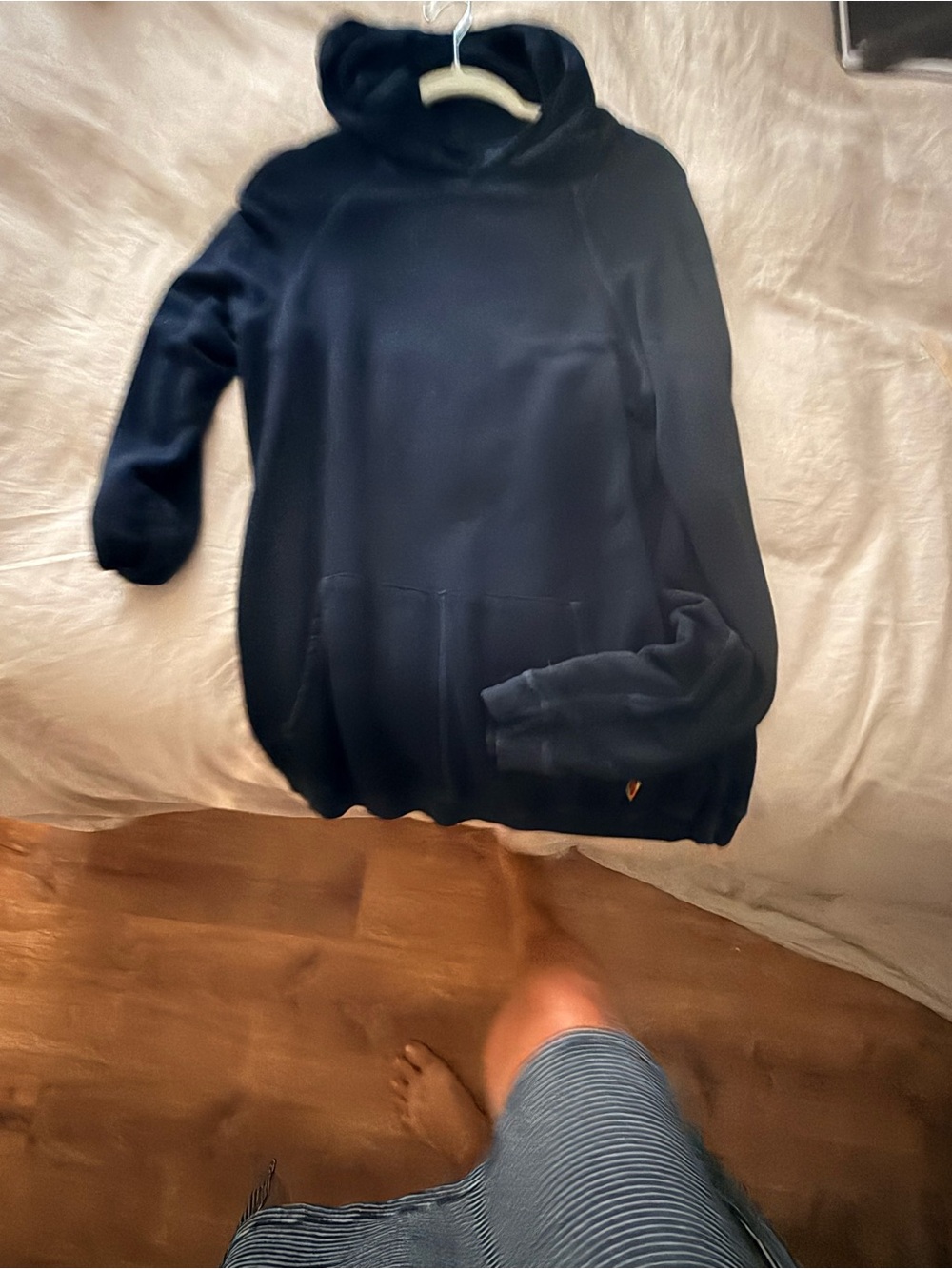 freecity dark blue  Women's Hooded Pullover Sweatshirt-3/L